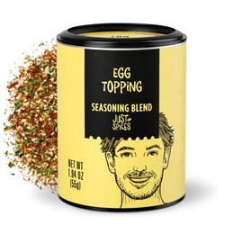 Just Spices Egg Topping, 1.94 OZ I Breakfast and egg seasoning with white sesame, chilli, grated tomato, sea salt and more