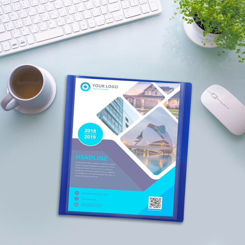 Darice 2 Pack 6 Pocket Folder - Double-Sided Multi Pocket