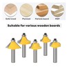 Ozmatip Router Bits Set of 15 Pieces 1/4 Inch Woodwork