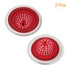 uxcell Silicone Sink Strainer, 2Pcs Kitchen Sink Drain Strainer Stopper