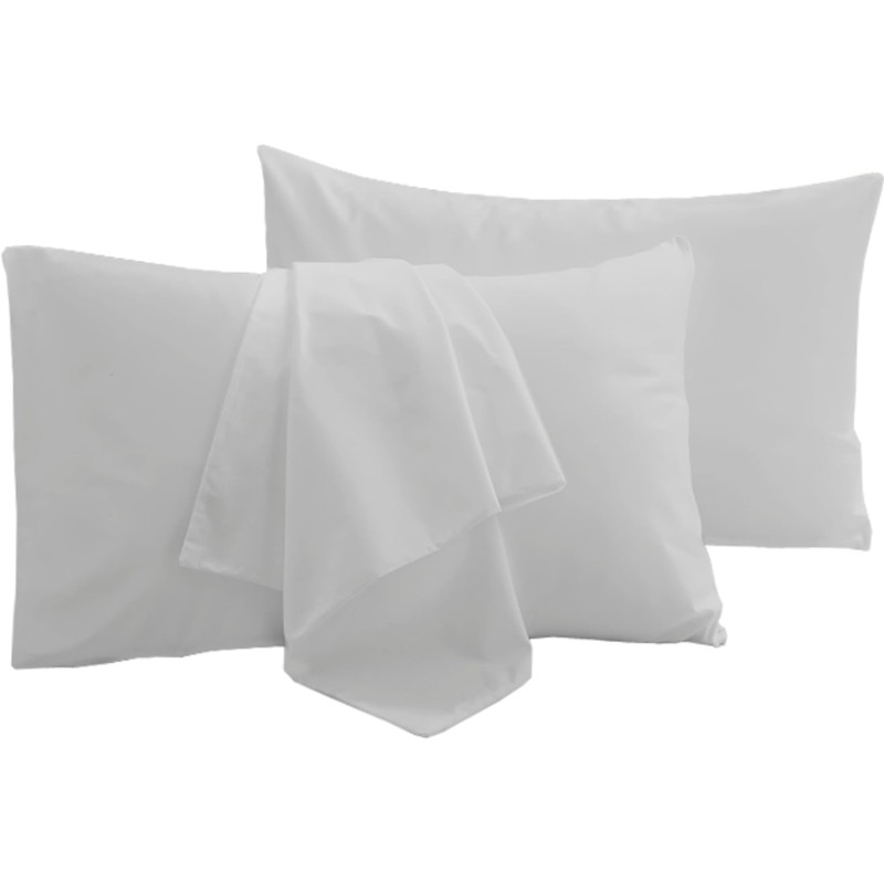 R&Z Plain Dyed Luxury Polycotton Housewife New 2 x Pillow