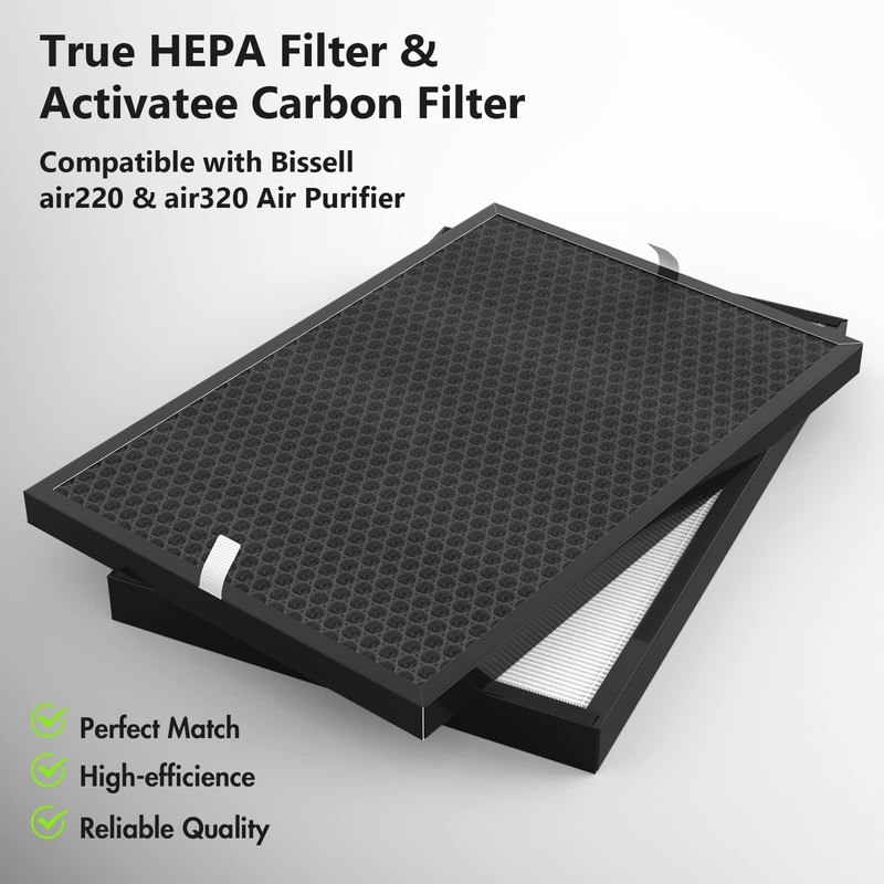 FMDZFL 2 Pack 220 & 320 H13 True HEAP Filter,