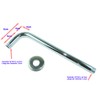 Wall Bracket Chrome-Plated Metal for Shower Head Length 20 cm
