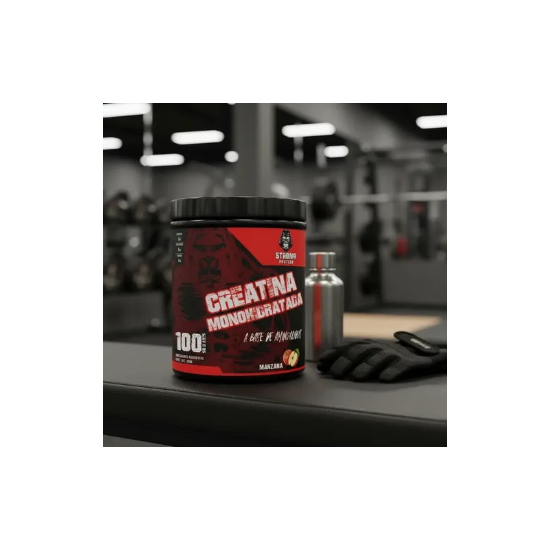 Creatina Monohidratada 500gr Strong Protein 100 Servicios