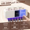 LXIANGN 3 in 1 Toothbrush Cleaner Holders for Bathrooms,Wall Mounted