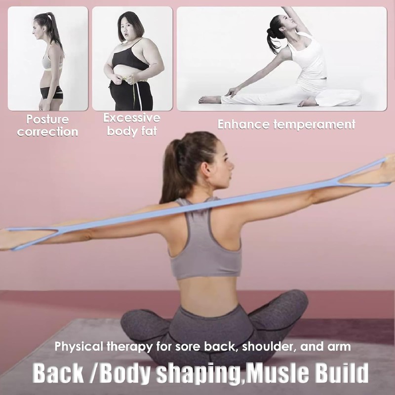 3Pcs Yoga Resistance Band Stretch Bands for Exercise, Stretch Strap