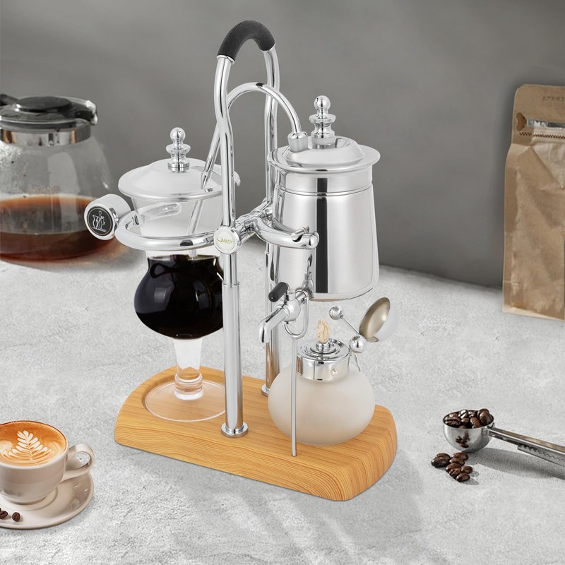 WANLECY Vintage Siphon/Syphon Coffee Maker, Belgian Luxury Coffee Brewer Pot