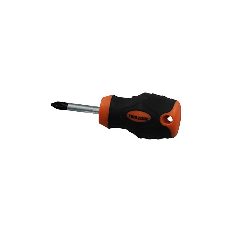 PZ2 x 38mm Pozi Headed Stubby Screwdriver with Magnetic Tip