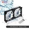 TITAN- 12V DC Double Rack Mount Ventilation Cooling Fan for