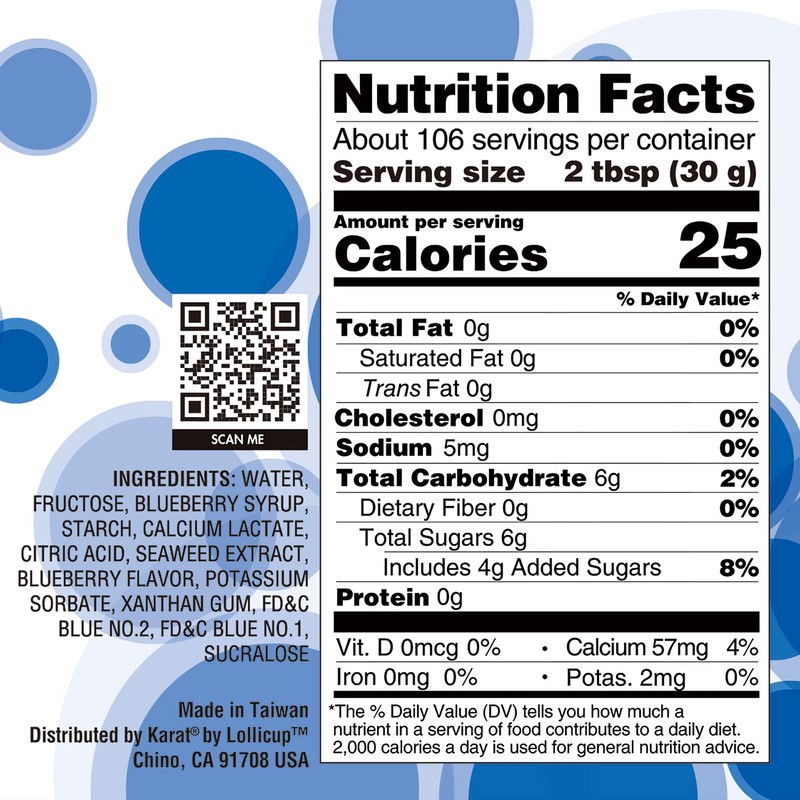 Tea Zone [7 Pounds] Blueberry Popping Pearls for Boba Tea