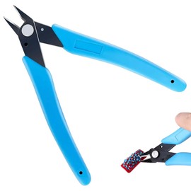 PAVIKE Nail Art Cutter Nipper Tool Gel Nail Nipper V-Cut Nail Clippers Nail Salon Parts Cutter Suitable for Removing Rhinestones, 3D Jewelry Parts(Blue)