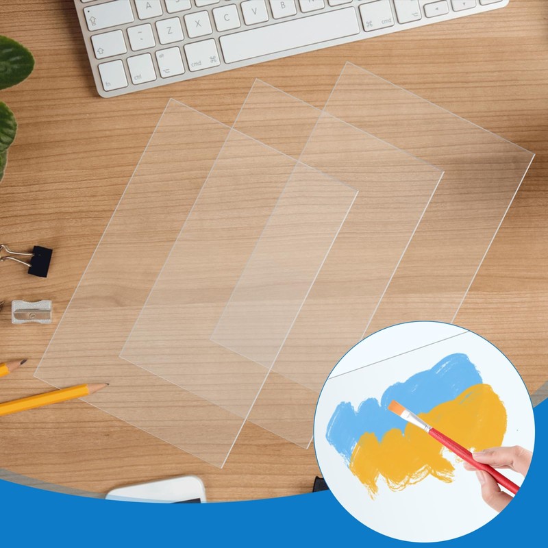 TKOnline 15 PCS Plexiglass Sheets, 5" x 7" x 0.04