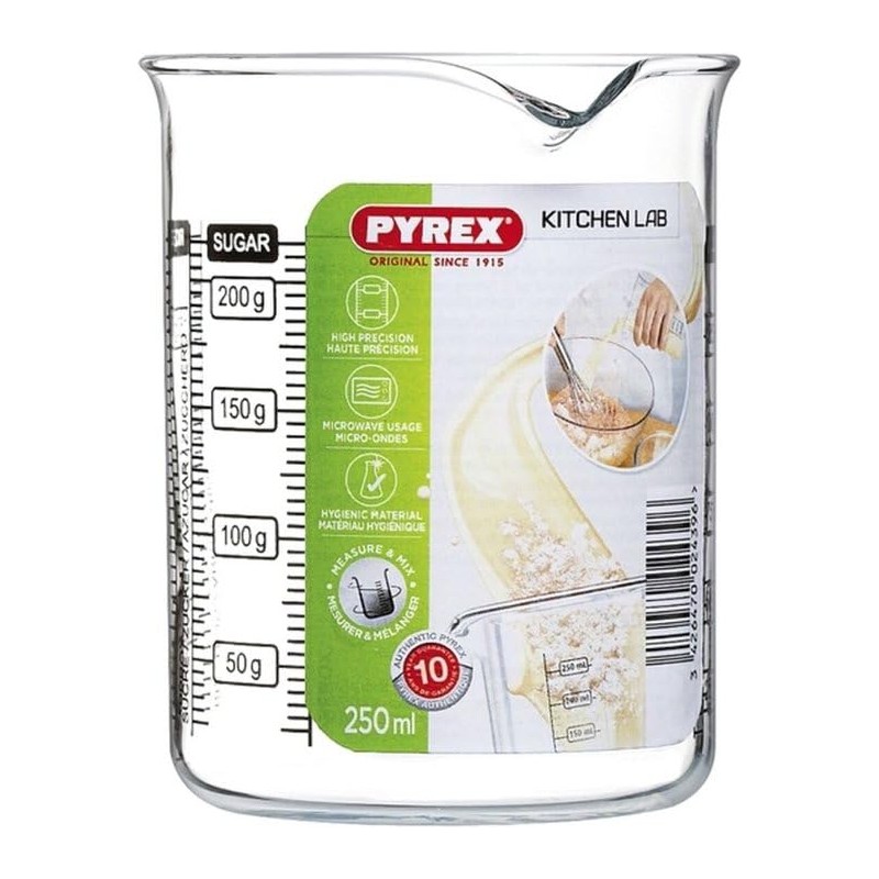 Messbecher 250ml Pyrex Glas