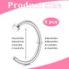 JAWUZ 9 Piece Nose Ring Fake Nose Piercing Nose Piercing