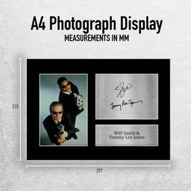 HWC Trading A4 Will Smith & Tommy Lee Jones Men in Black Gifts Printed Signed Autograph Picture for Movie Memorabilia Fans
