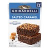 Ghirardelli Salted Caramel Premium Brownie Mix, Includes Salted Caramel Sauce,