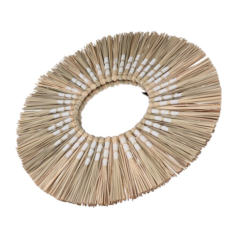 Wall Mirror Make Up Tapestry Decorative Grass Woven Round Hanging