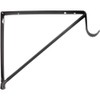 Stone Harbor Hardware Heavy-Duty Shelf and Pole Bracket, Powder Coated,