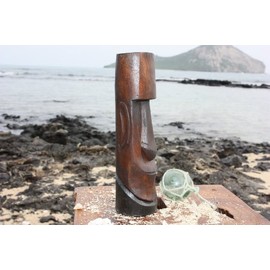 Moai Easter Island Tiki Totem 5" - Hand Carved | #dpt537112
