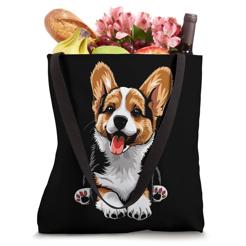 Anime Corgi Puppy Tote Bag