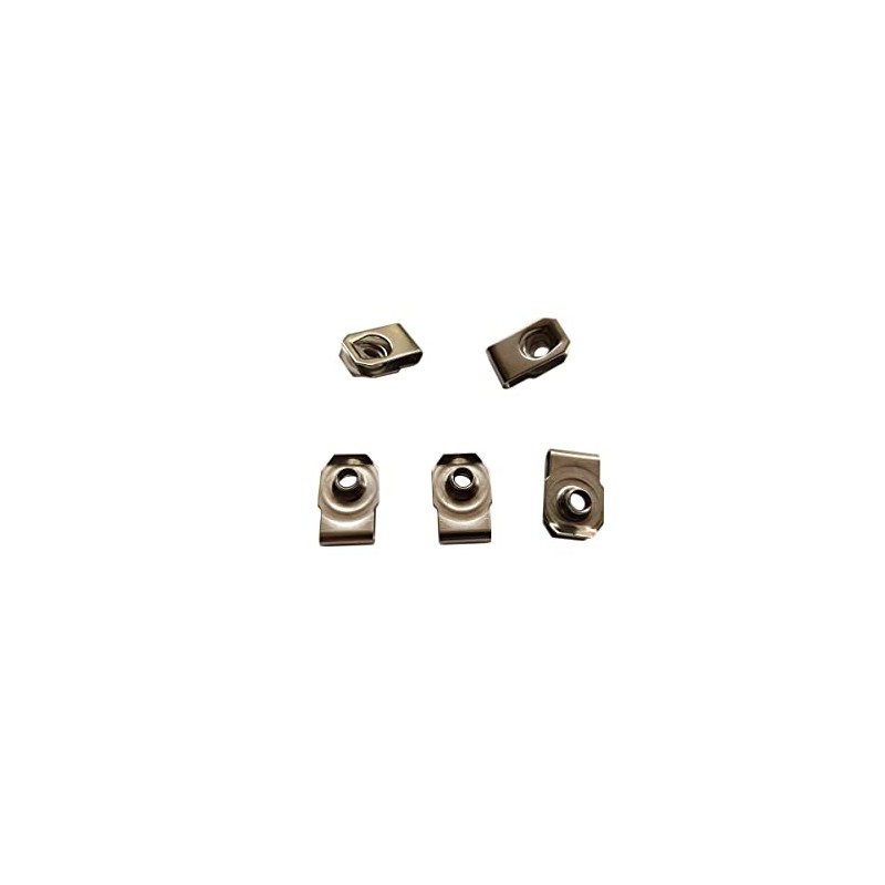 #10-24 Stainless Steel U -Style Clip-On Nut,U-Type Fasteners (Pack of