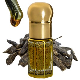 Ercao Authentic Pure Oud Essential Oil - New Agarwood Oil Scent from China - 2g - for Perfume Blending, Essential Oil Diffusers, DIY Scented Candles (Arabian-kynam agarwood)