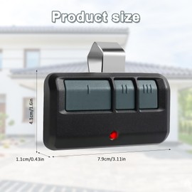 Pack of 2 garage door openers, universal garage door opener, remote control for Chamberlain motorlift remote control, 94333EML 84335E, TX2REV, TX4EV, TX4RUNI, Chamberlain garage door operator ML510EV