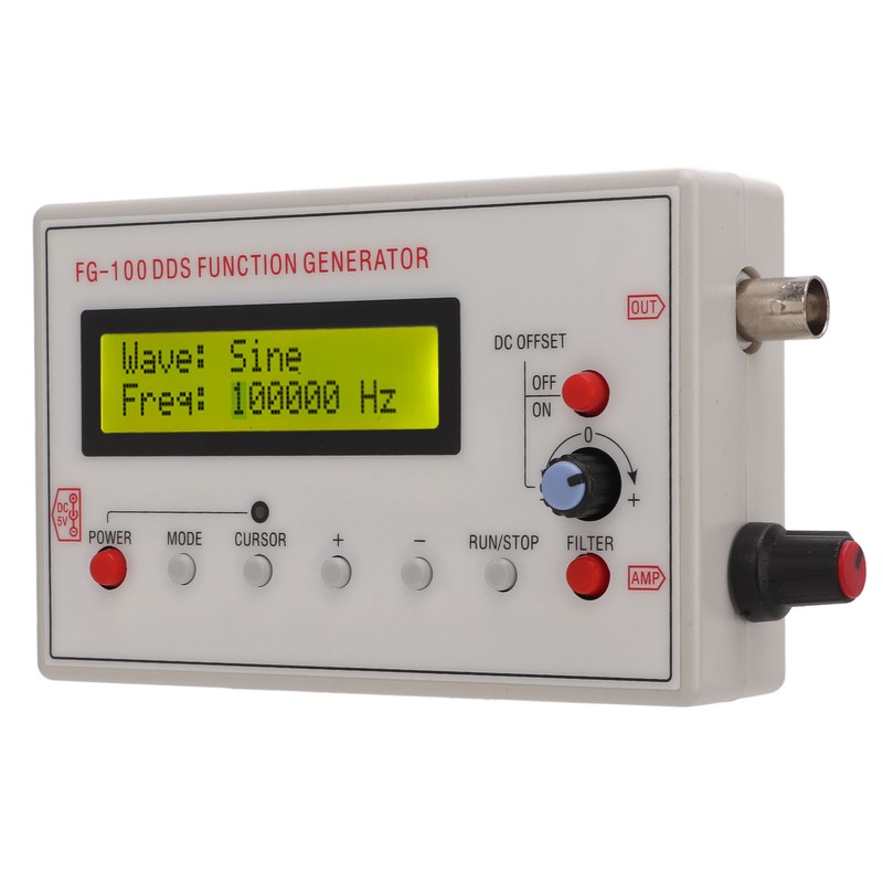 Signal Generator DDS 1Hz‑500kHz Sine 1Hz‑20kHz Square Sawtooth Triangle Wave