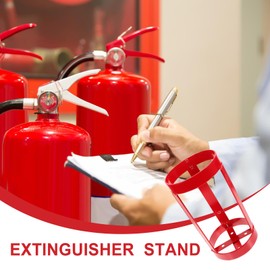 HOMSFOU Metal Holder Stand Extinguisher Base for Office Easy Installation and Compatible with Fire Extinguishers Support for Safety