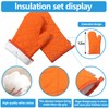 Oven Mitts and Pot Holders 4 pcs Set,High Heat Resistant
