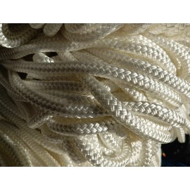 Valley 5/16 x 100 ft Pre-Cut Double Braid Polyester rope hank. White.