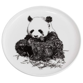 Maxwell & Williams DX0528 Giant Panda Plate - Black and White - 20cm Diameter - Ceramic - Animal Design in Gift Box
