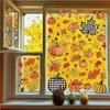 8 Sheet Fall Window Clings Decorations for Glass Windows, Thanksgiving