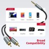REOFINE 3.5mm to RCA Cable (5Feet/1.5M),3.5 mm 1/8 to RCA