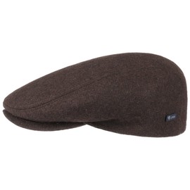 Lipodo Sport Flat Cap Olive-Green for Men and Women | Flat Cap with Peak in Size 62 cm Brown Sporty Peaked Cap | Autumn Winter