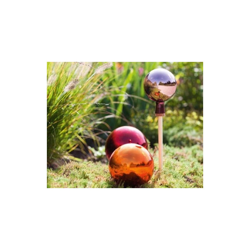 Original Rose Ball 15 cm Orange Mirrored