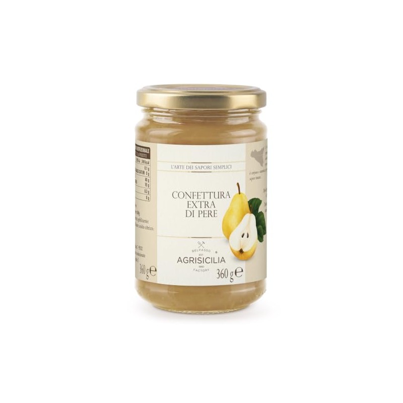 Agrisicilia confettura extra di Pere, dolcezza naturale, ottima con pecorino