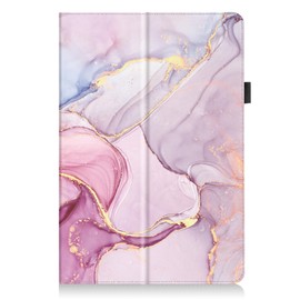 elitegadget Case for TCL TAB PRO 5G 10.36" Tablet Model 9198S - Slim Lightweight Folio Stand Cover PU Leather Case Cover + 1 Stylus (Pink Marble)