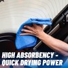 Chemical Guys Waffle Weave Glass and Window Microfiber Towel Blue