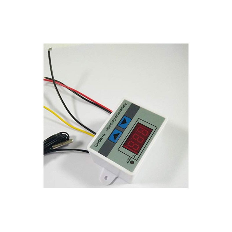 AC 220V Digital LED Temperature Controller XH-W3001 Mini Thermostat -50