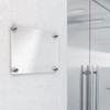 Joyan 10pc Screw Spacer Sign Holder, Stainless Steel Post Mount,