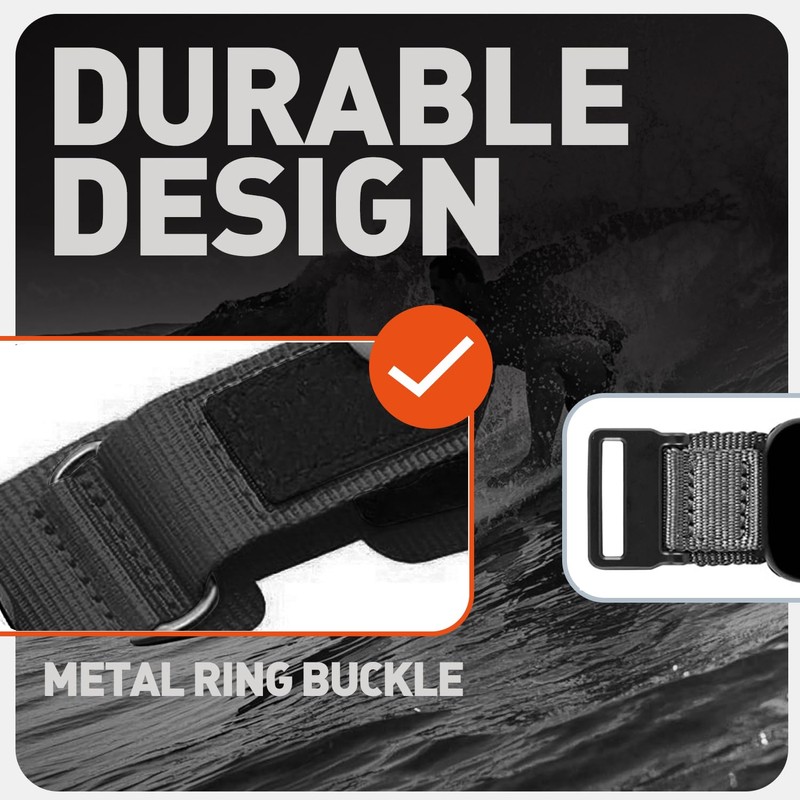LYSANDRA Compatible with Garmin Venu X1 Bands, Nylon Sports Strap