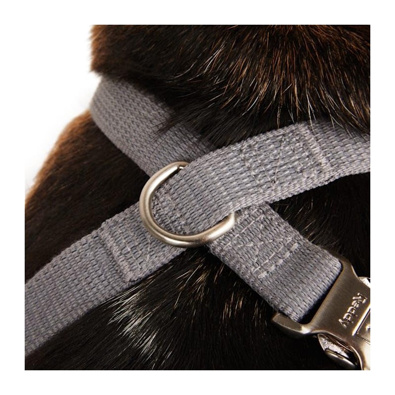 Reddy Grey Reflective Dog Harness, Medium