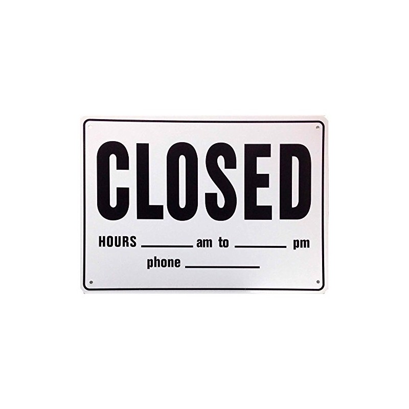 American Plastic Sign Board OPEN/CLOSED Open Close Double Sided Plate