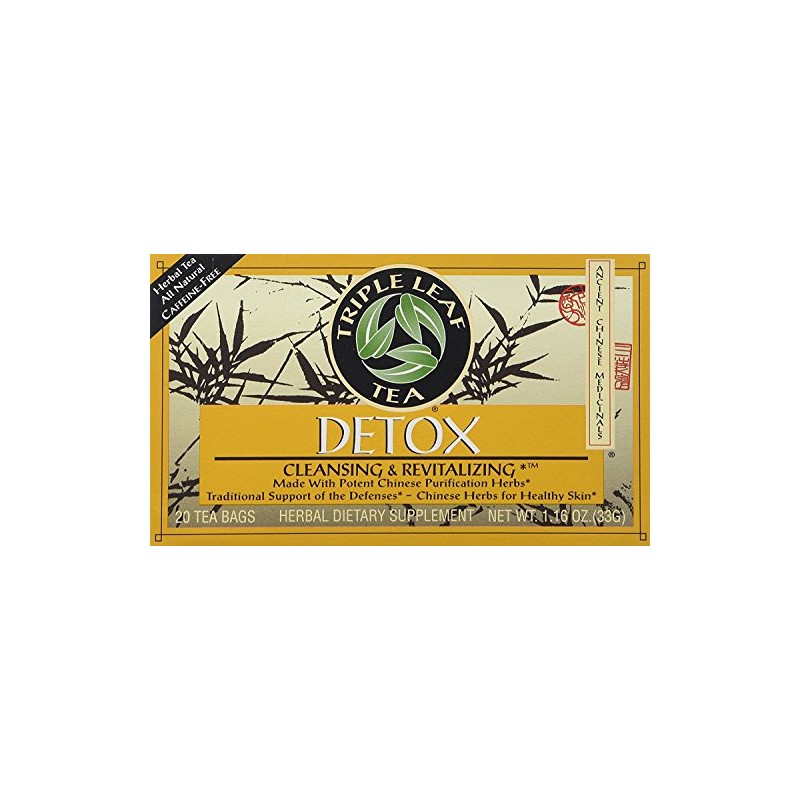 Triple Leaf Detox Tea - 20 Count (Pack of 6)