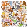 100PCS Kids Water Bottle Stickers, Waterproof Forest and Sea Animal