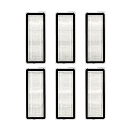 (6 Pieces) Qrevo S Replacement HEPA Filter Compatible with Roborock Qrevo MaxV/Qrevo Plus/Qrevo Pro/Qrevo Curv/Qrevo Edge Robot Vacuum Cleaners, Filters Accessories Kit (NOT FOR Q Revo)