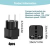 GZGXKJ GZGXKJ 4 St1ck Universal Reiseadapter Adapter Deutschland Stecker Reisestecker