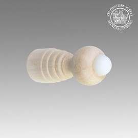 Renovators Supply Manufacturing Wood Door Stop Wall Mount Bumper Use Baseboard Or Wall Maple Hardwood