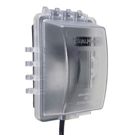 Sealproof 1-Gang Weatherproof in Use Outlet Cover | Horizontal/Vertical Outdoor Plug and Receptacle Protector, Lockable Bubble Cover, UL Extra Duty Compliant, 18 Configurations